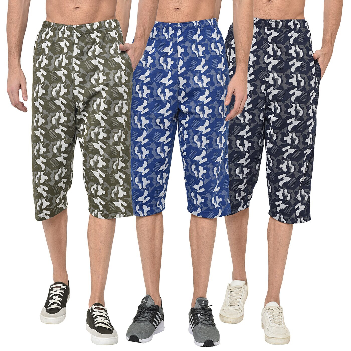 

VIMAL JONNEY Men Multi Regular Fit Regular Shorts