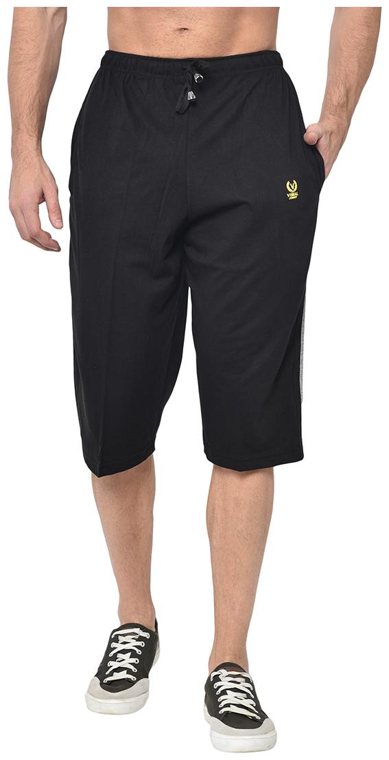 

VIMAL JONNEY Men Black Regular Fit Regular Shorts