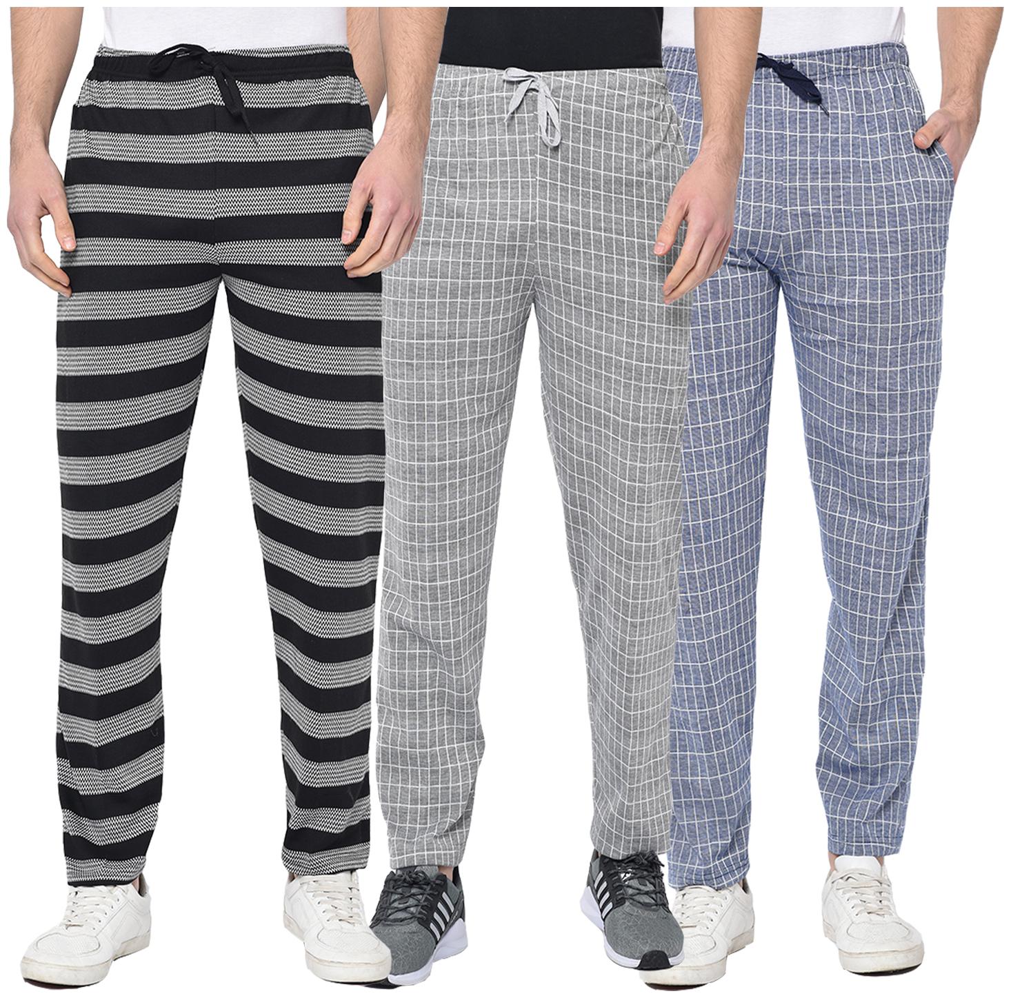 

VIMAL JONNEY Men Multi Striped Regular fit Track pants