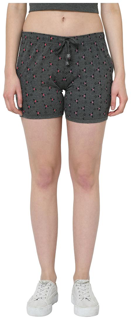 

VIMAL JONNEY Women Printed Regular shorts - Grey
