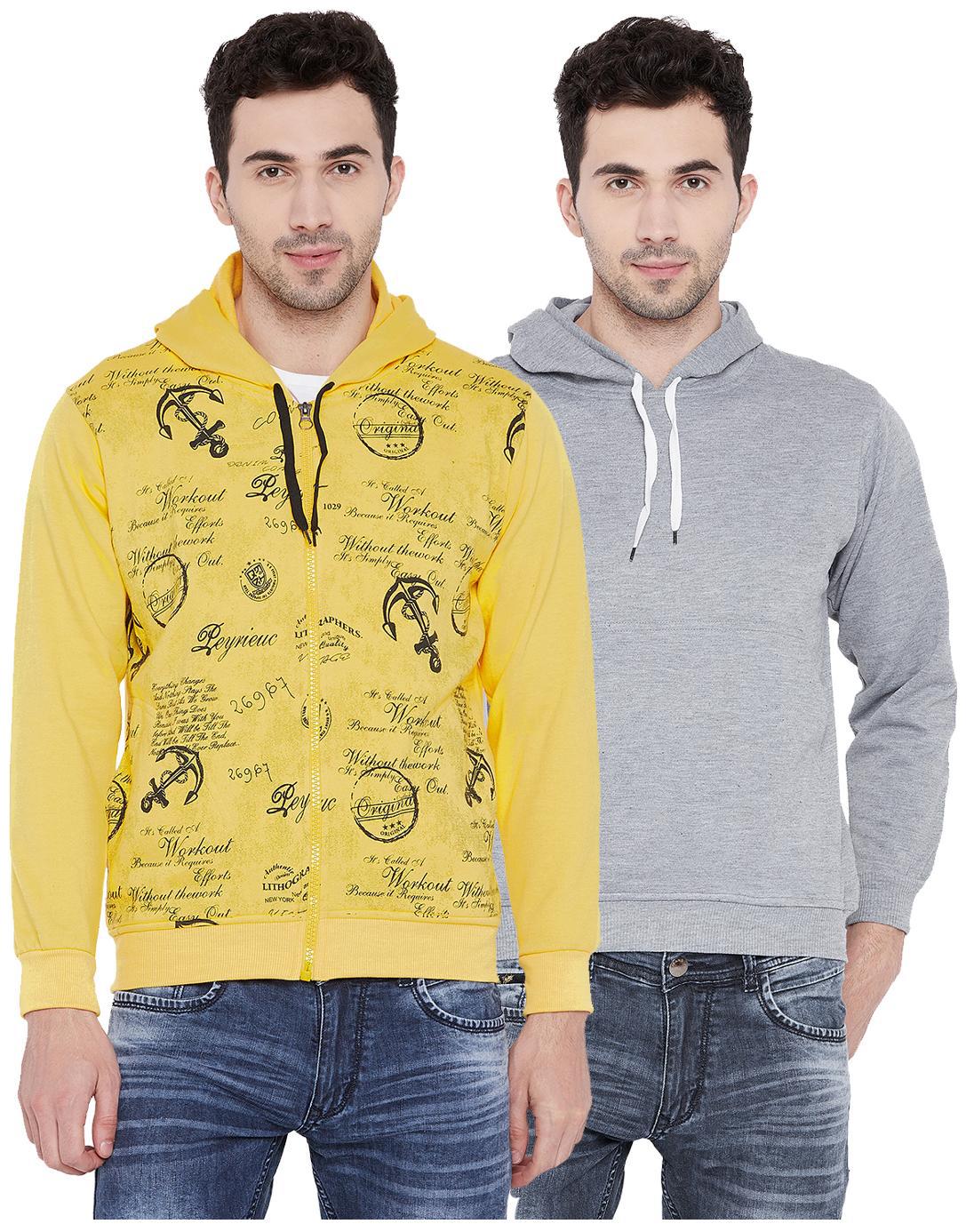 

Vimal Jonney Multicolor Cotton Sweatshirts For Men(Pack Of 2)