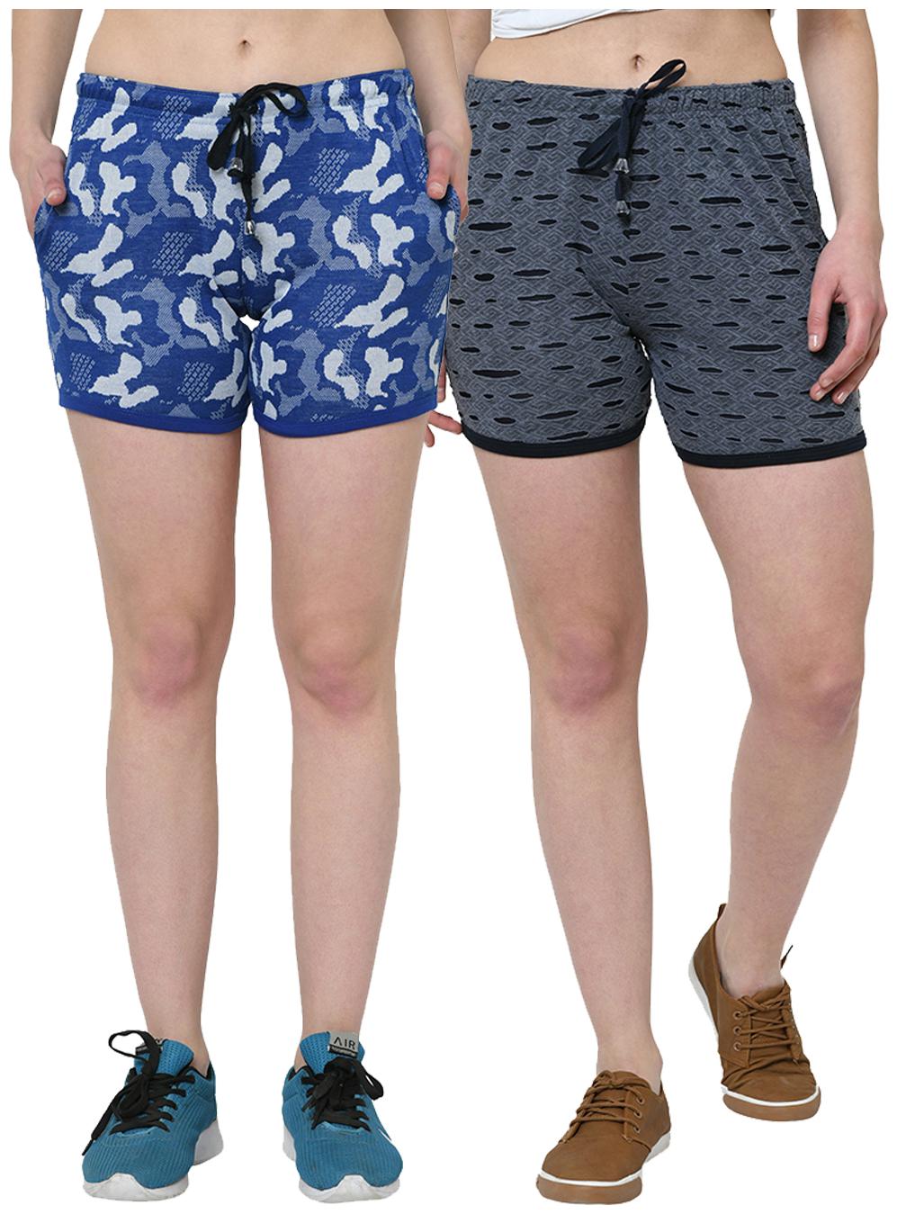 

VIMAL JONNEY Women Self design Regular shorts - Black