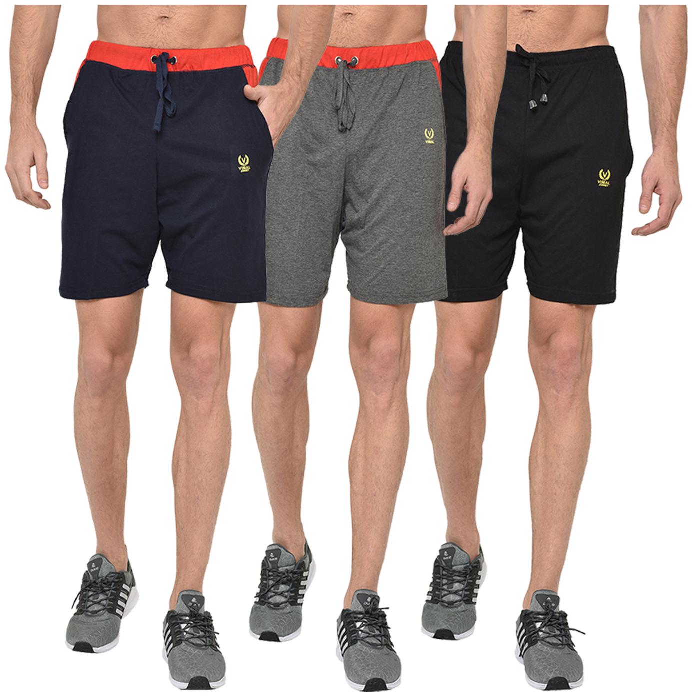 

VIMAL JONNEY Men Multi Regular Fit Regular Shorts