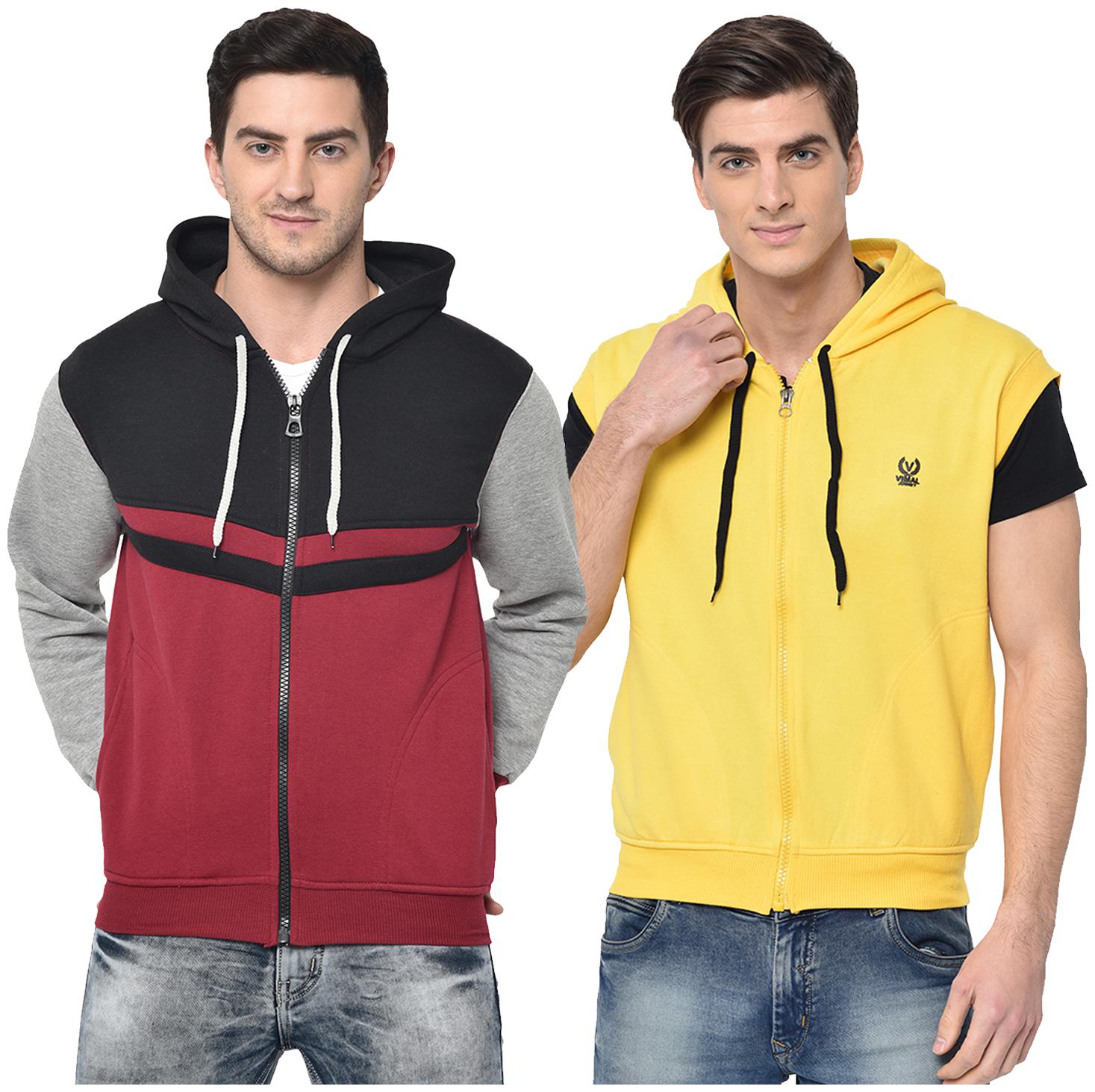 

VIMAL JONNEY Men Multi Hooded Hoodie