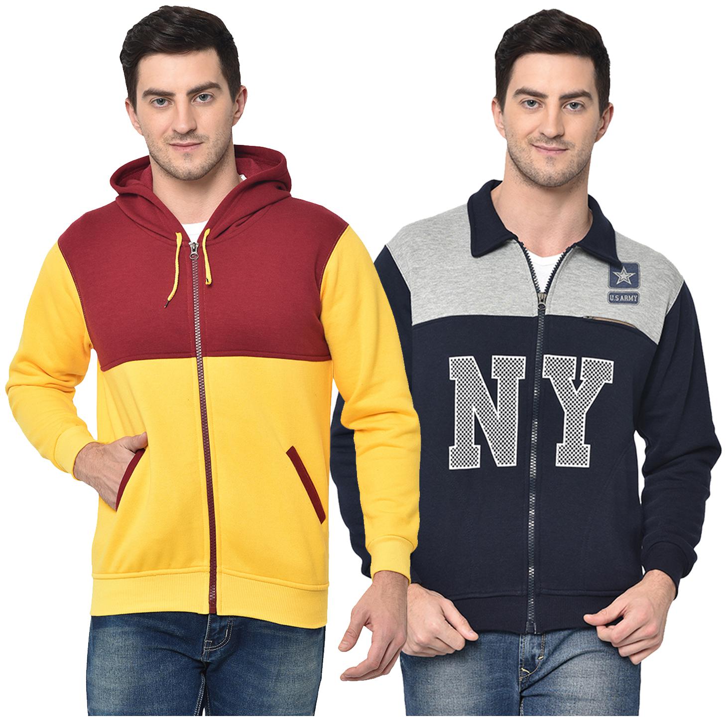 

VIMAL JONNEY Men Multi Hooded Hoodie