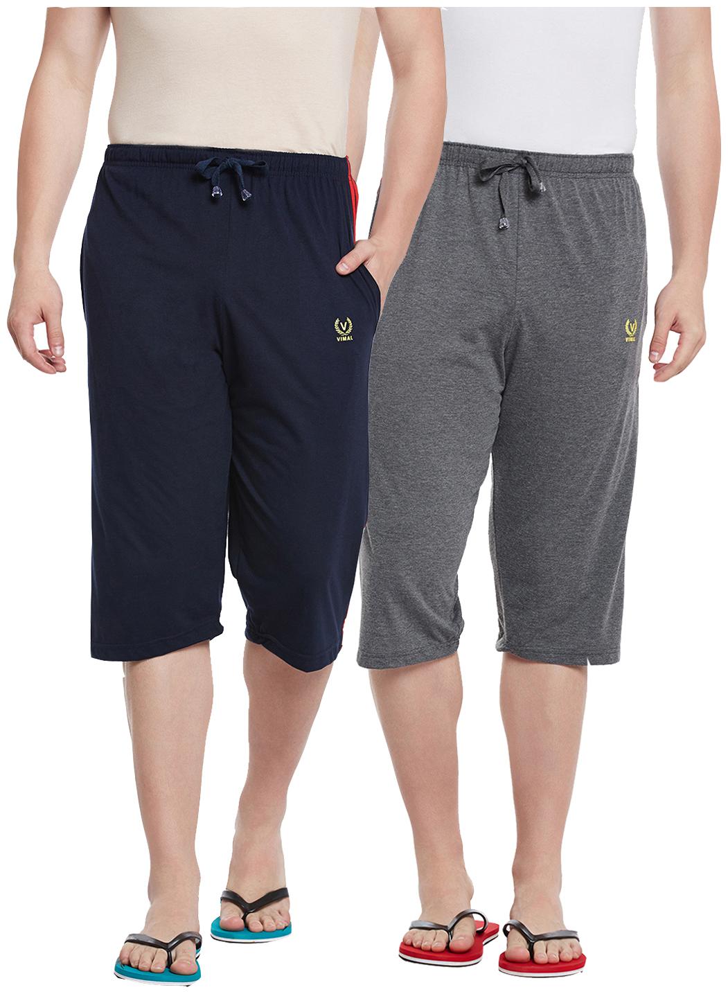 

VIMAL JONNEY Men Black Regular Fit Regular Shorts