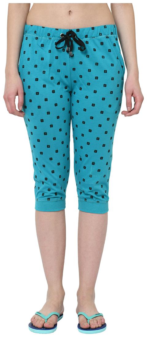

VIMAL JONNEY Women Printed Regular capri - Blue