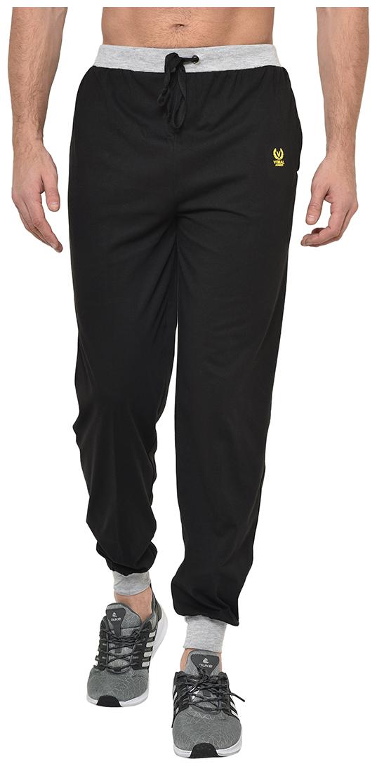

VIMAL JONNEY Men Black Solid Regular fit Joggers