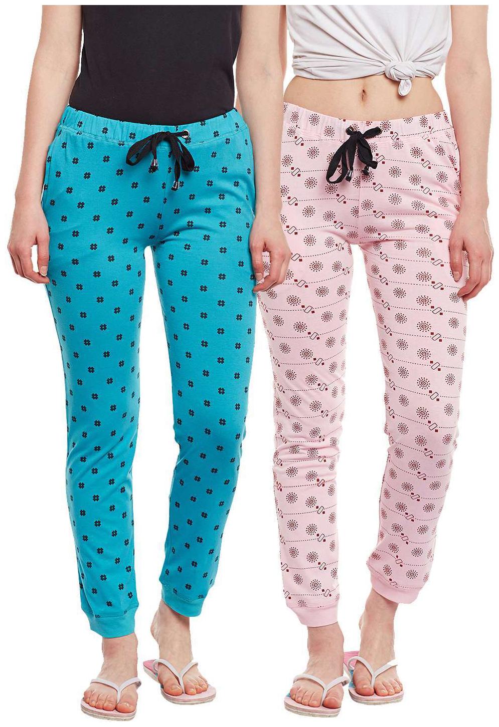 

VIMAL JONNEY Women Regular fit Blended Printed Track pants - Multi