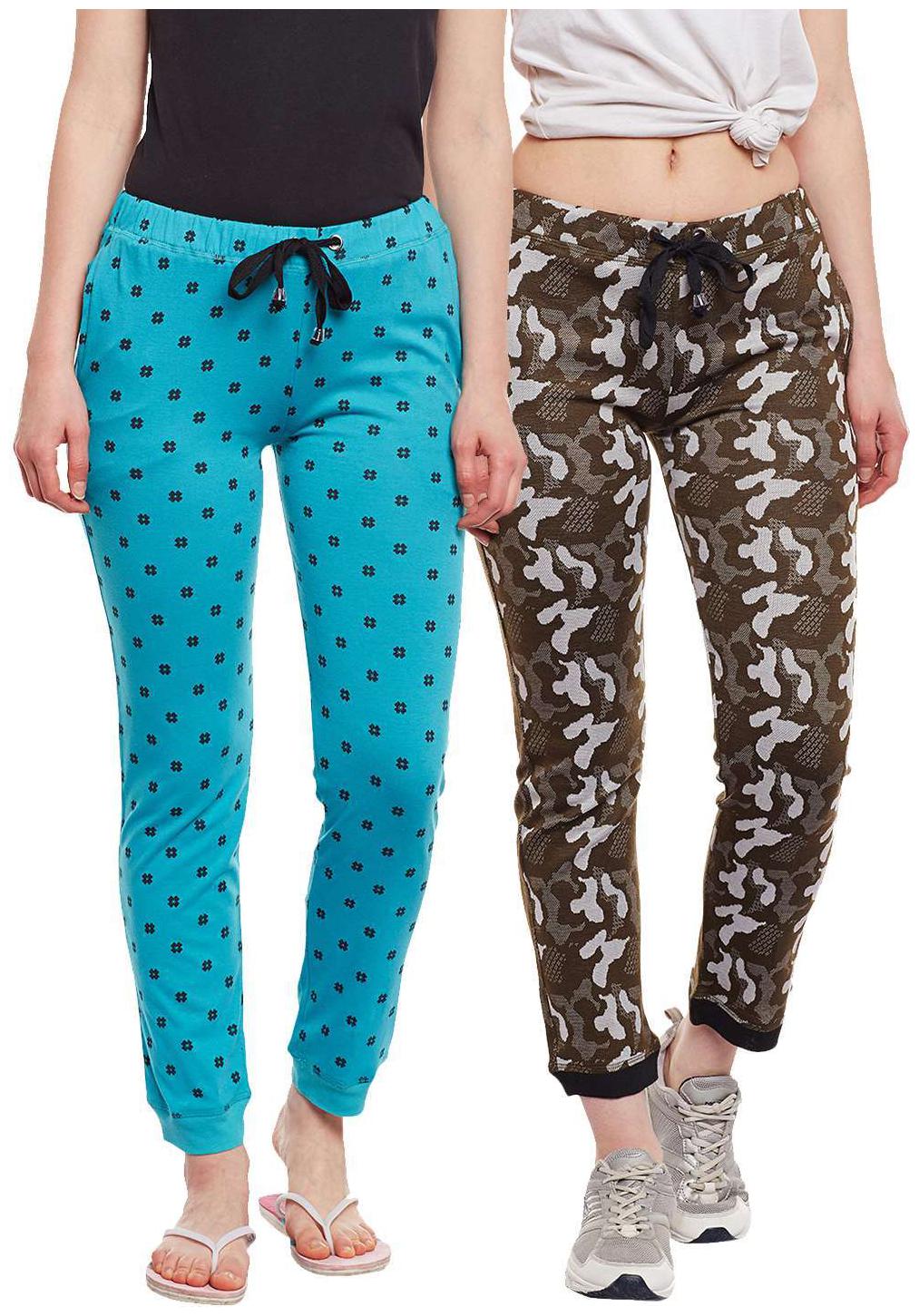 

VIMAL JONNEY Women Regular fit Cotton Printed Track pants - Multi