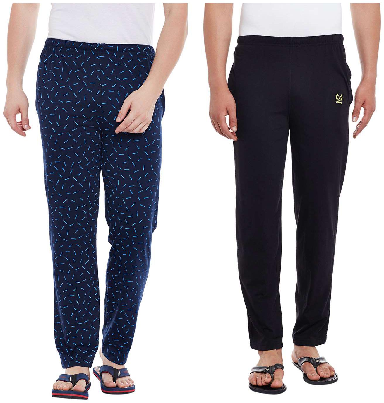 

Vimal Jonney Cotton Multicolor Trackpants For Men(Pack Of 2)