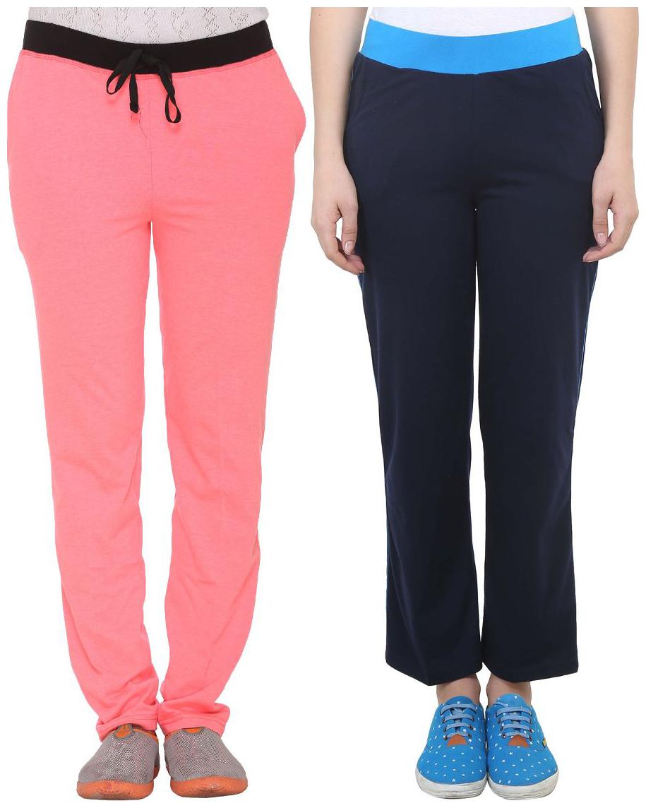 

VIMAL JONNEY Women Slim fit Blended Solid Track pants - Multi