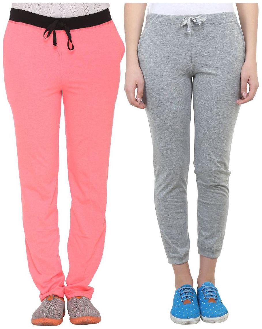 

VIMAL JONNEY Women Slim fit Blended Solid Track pants - Grey
