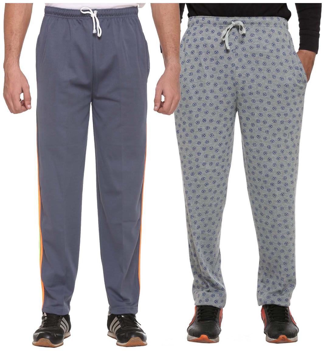 

VIMAL JONNEY Men Grey Solid Regular fit Track pants
