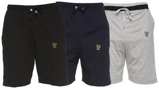 VIMAL JONNEY Men Black Regular Fit Regular Shorts