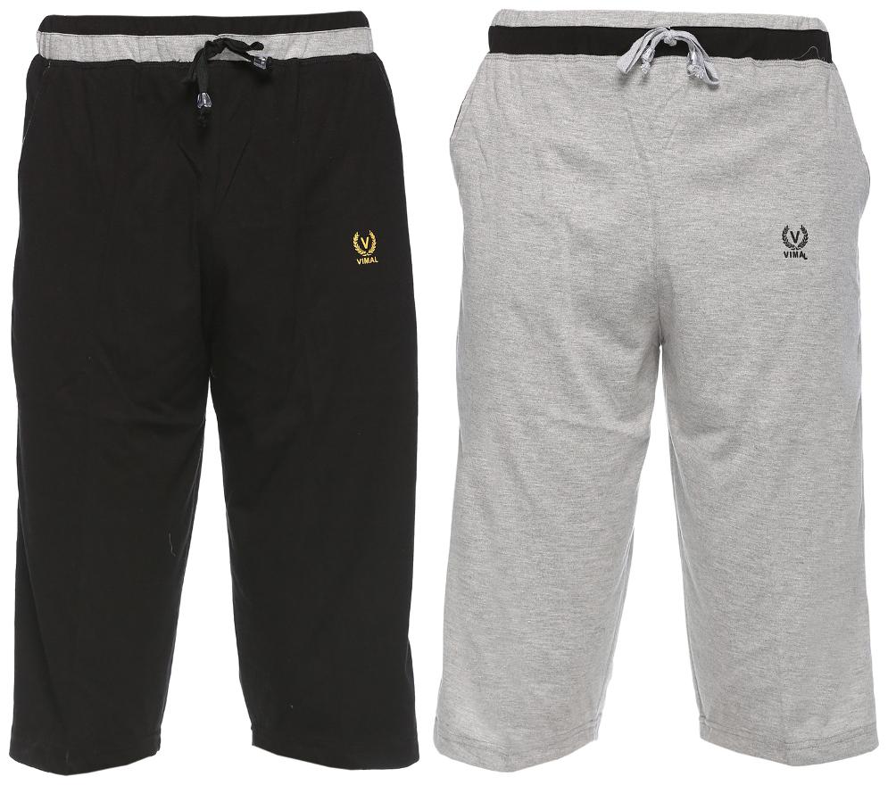 

VIMAL JONNEY Men Black Slim Fit Regular Shorts