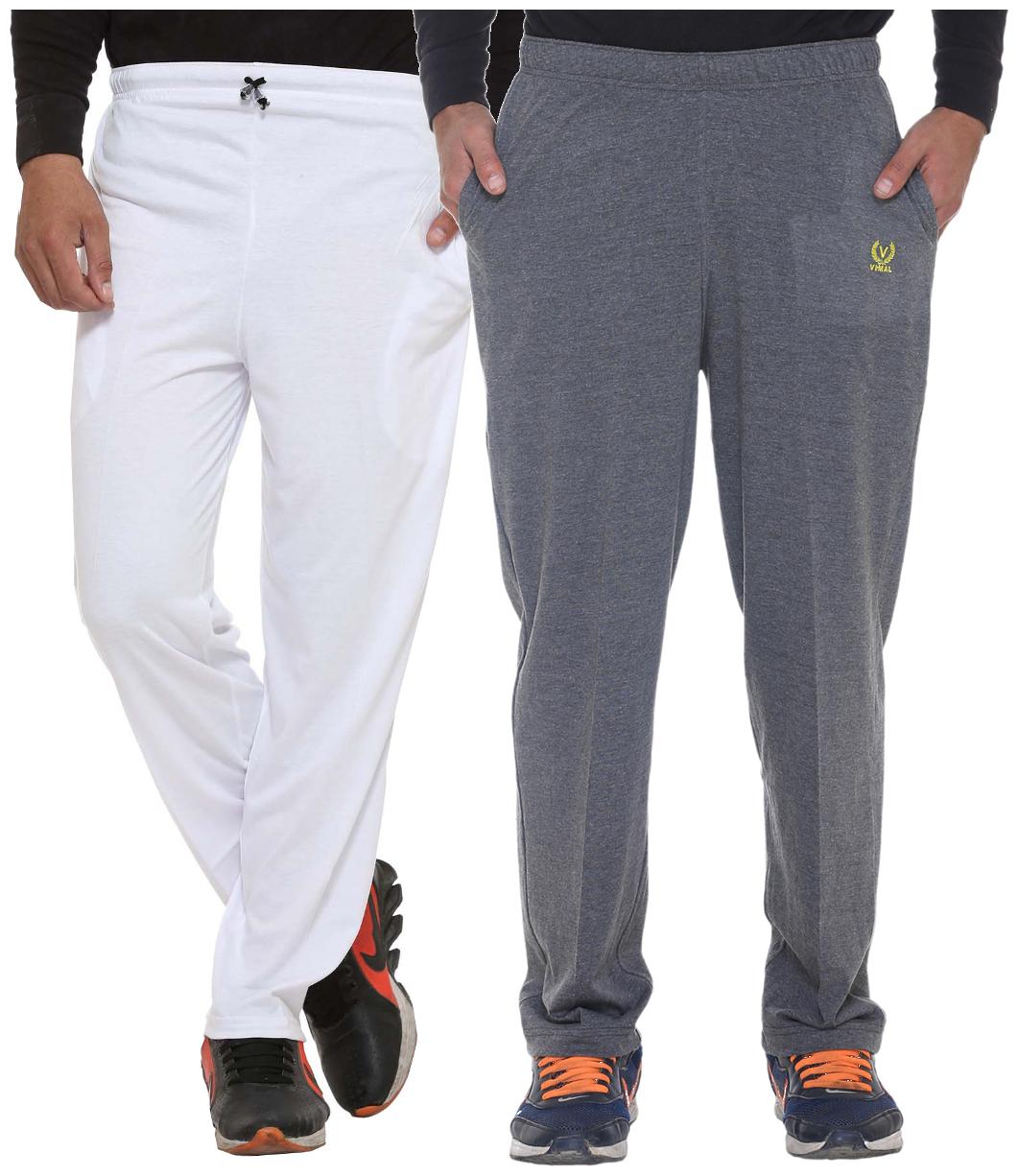 

Vimal Multicolor Cotton Trackpants For Men (pack Of 2)