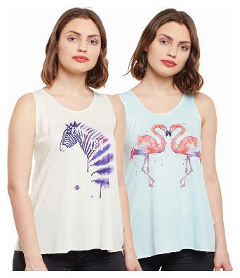 

VIMAL JONNEY Women Printed Regular top - Multi