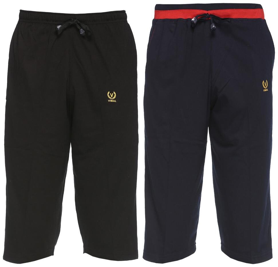 

VIMAL JONNEY Men Black Slim Fit Regular Shorts