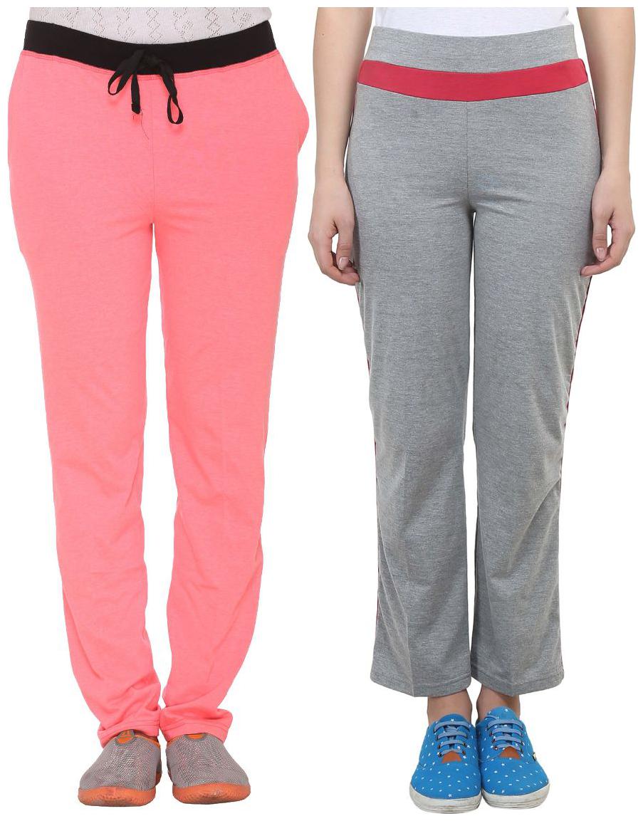 

VIMAL JONNEY Women Slim fit Blended Solid Track pants - Multi