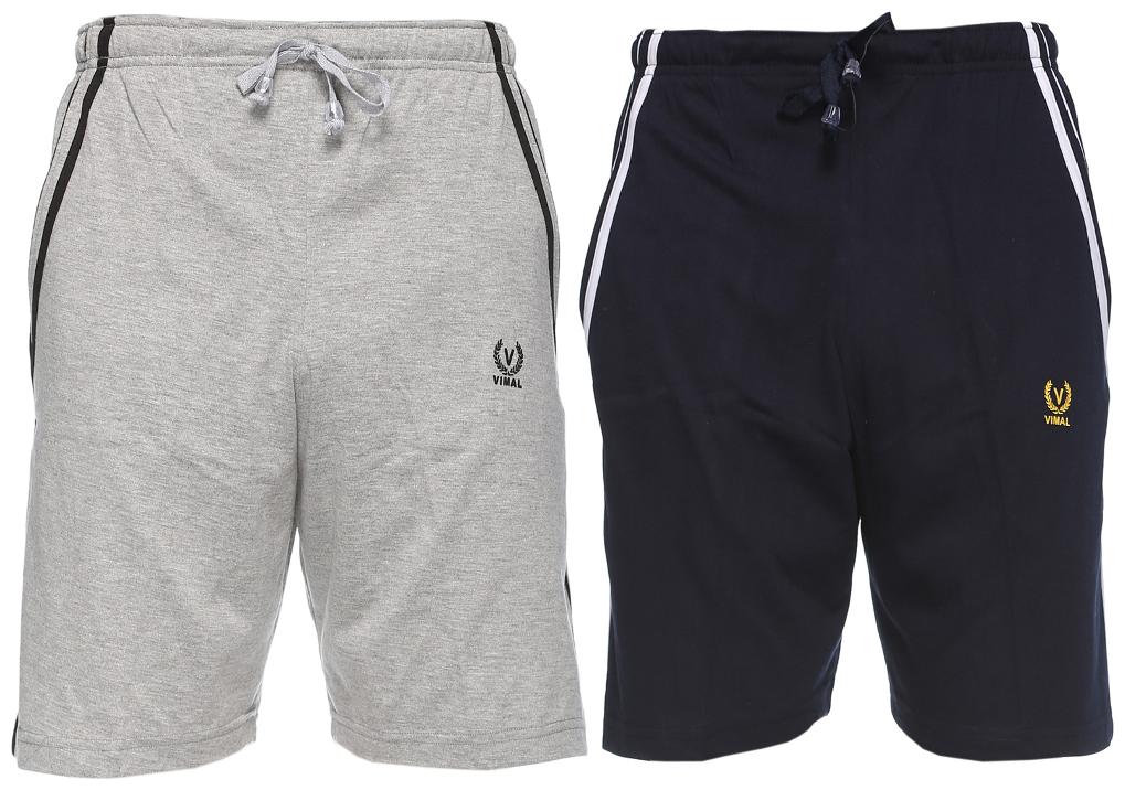 

VIMAL JONNEY Men Black Slim Fit Regular Shorts