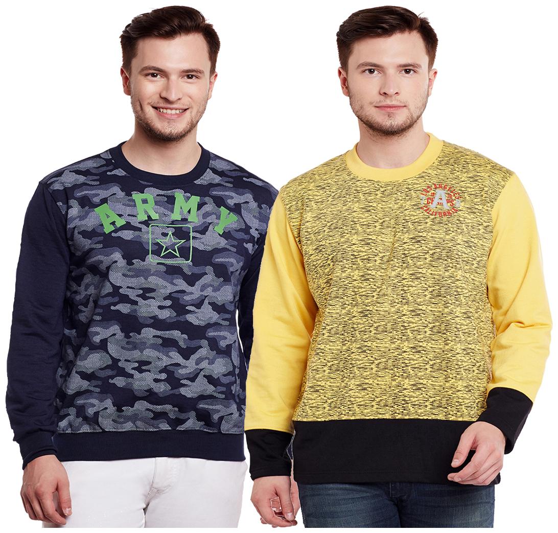 

Vimal Jonney Multicolor Cotton Sweatshirts For Men (Pack Of 2)