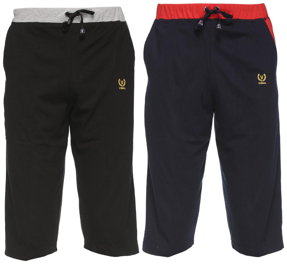 

VIMAL JONNEY Men Black Slim Fit Regular Shorts