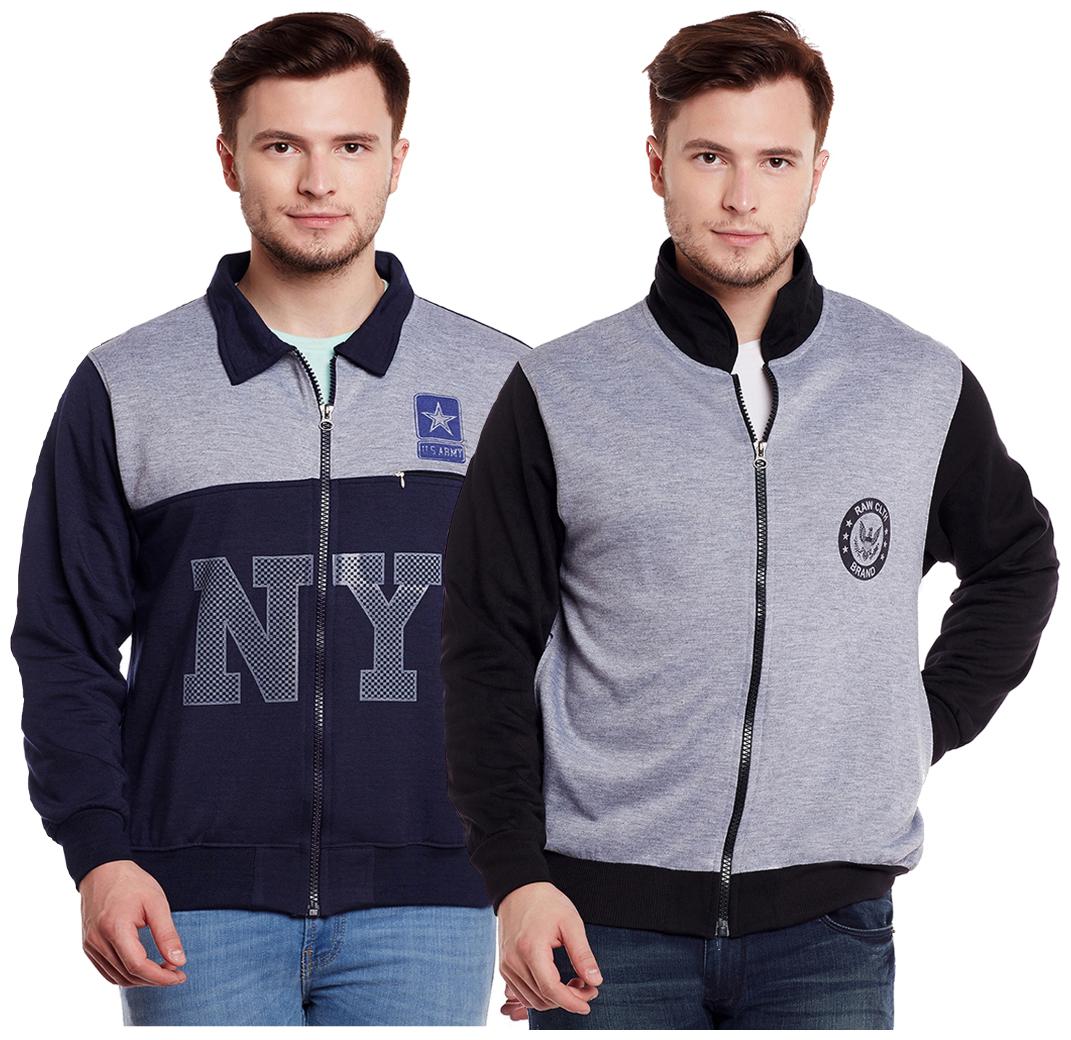 

Vimal Jonney Multicolor Cotton Sweatshirts For Men (Pack Of 2)