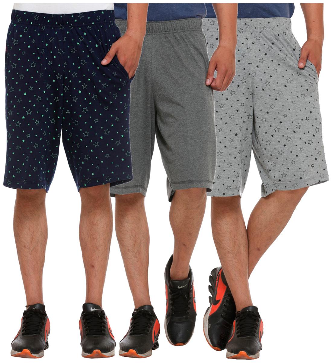 

VIMAL JONNEY Men Black Regular Fit Regular Shorts