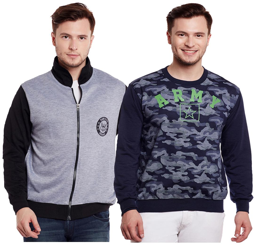 

Vimal Jonney Multicolor Cotton Sweatshirts For Men (Pack Of 2)