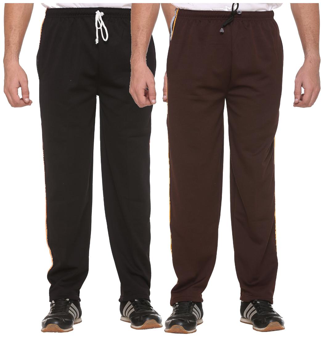 

Vimal Multicolor Striped Cotton Trackpants For Men (pack Of 2)