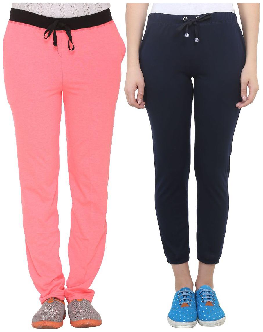 

VIMAL JONNEY Women Slim fit Blended Solid Track pants - Blue