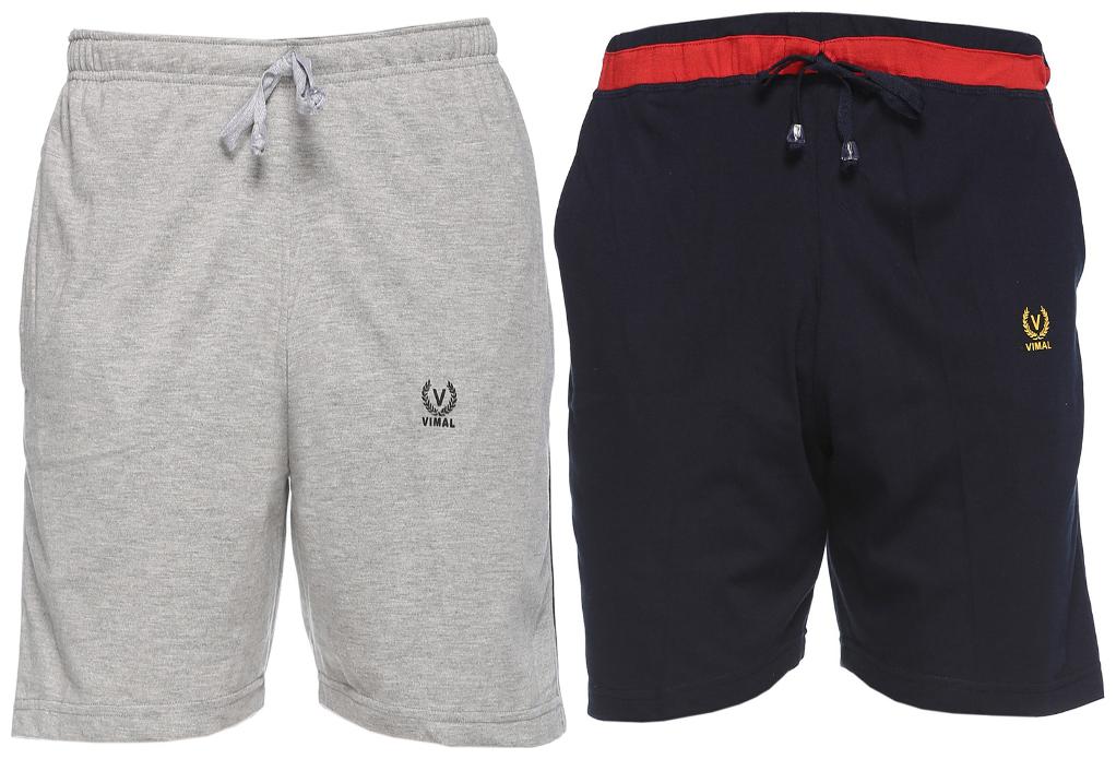 

VIMAL JONNEY Men Black Slim Fit Regular Shorts