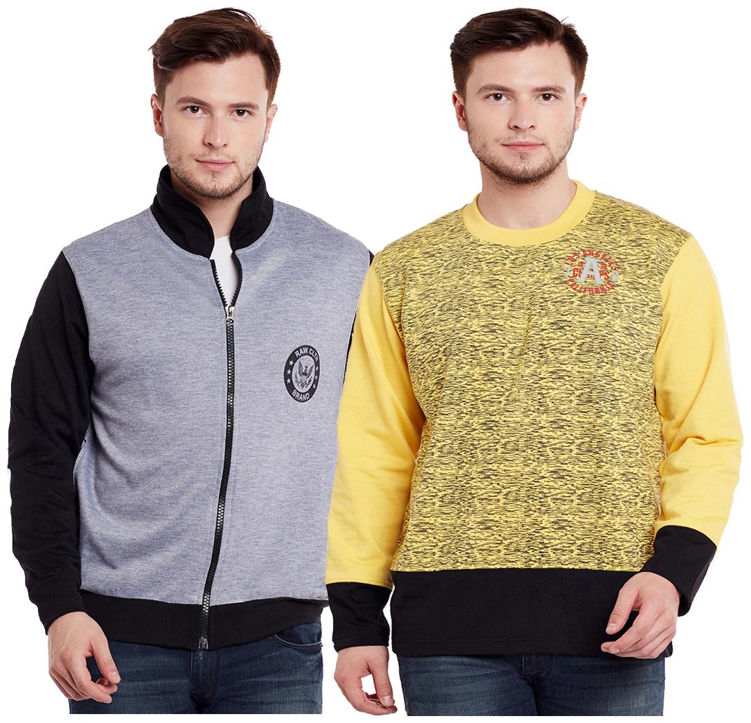 

Vimal Jonney Multicolor Cotton Sweatshirts For Men (Pack Of 2)