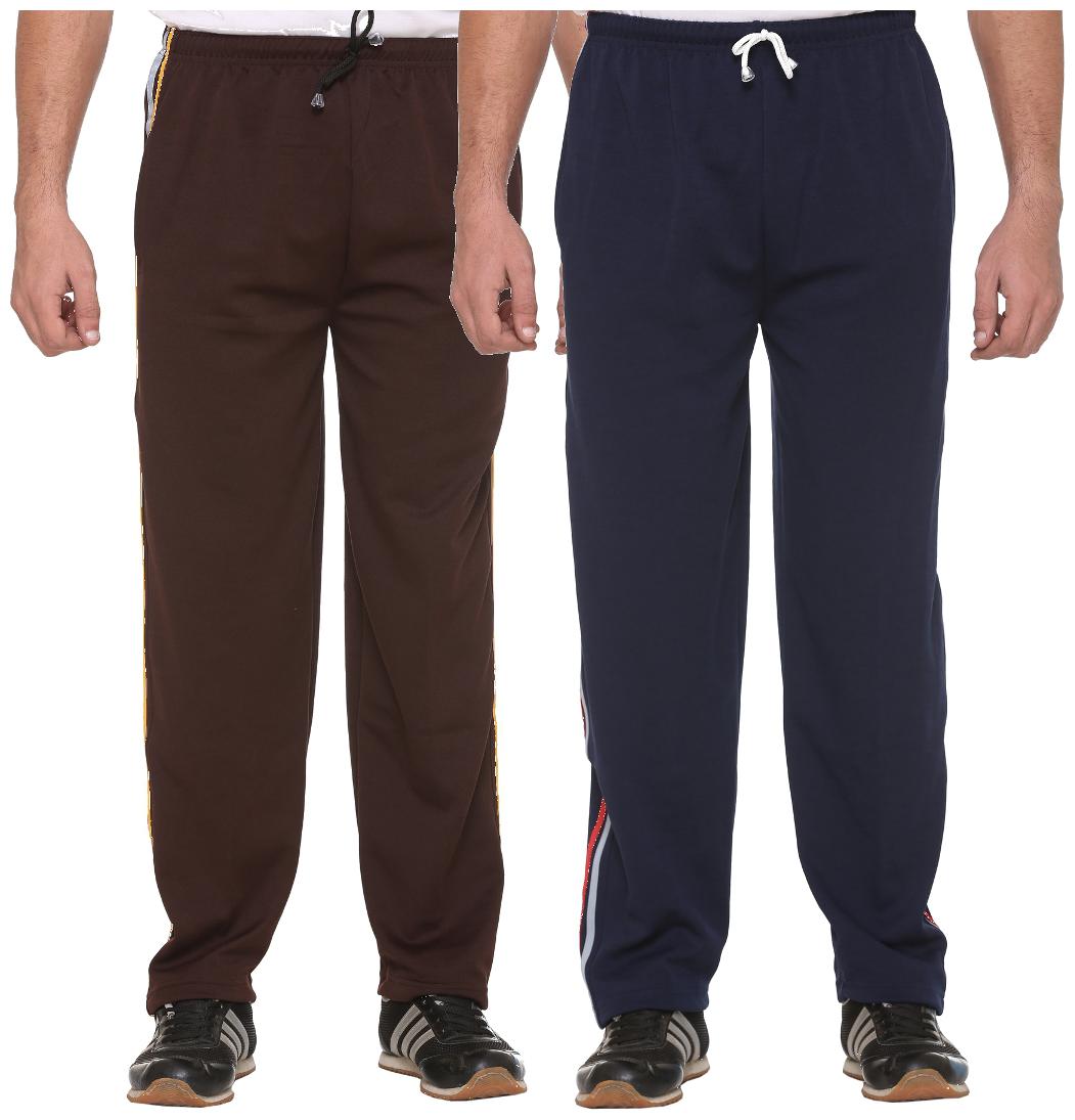 

Vimal Multicolor Striped Cotton Trackpants For Men (pack Of 2)