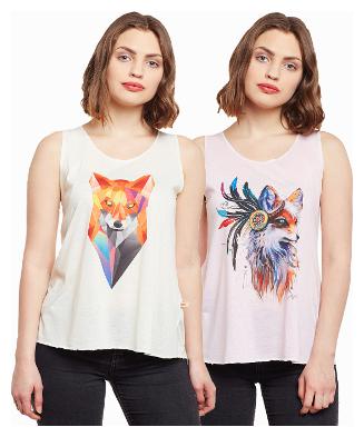 

VIMAL JONNEY Women Printed Regular top - Multi