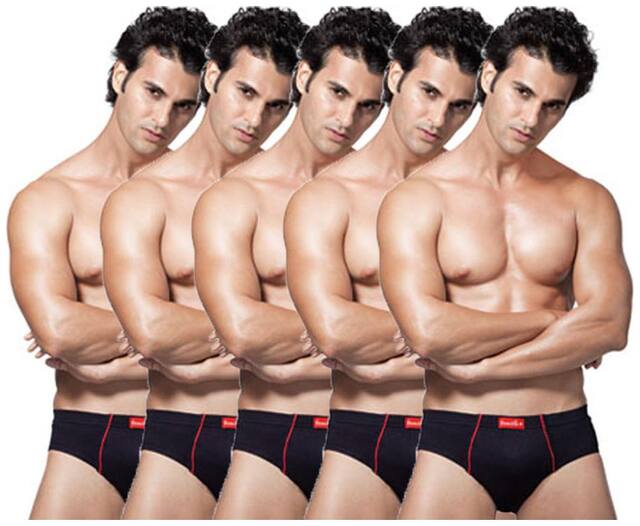 VIP Solid Briefs - Blue ,Pack Of 5