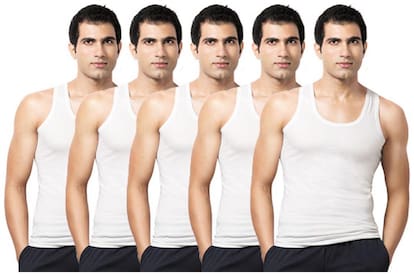 VIP Pack of 3 Sleeveless Round Neck Men Vest - White