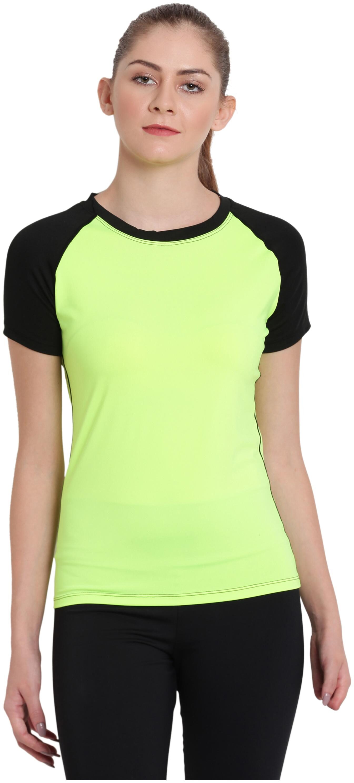 

Viral Girl Women Solid Sports T-Shirt - Green