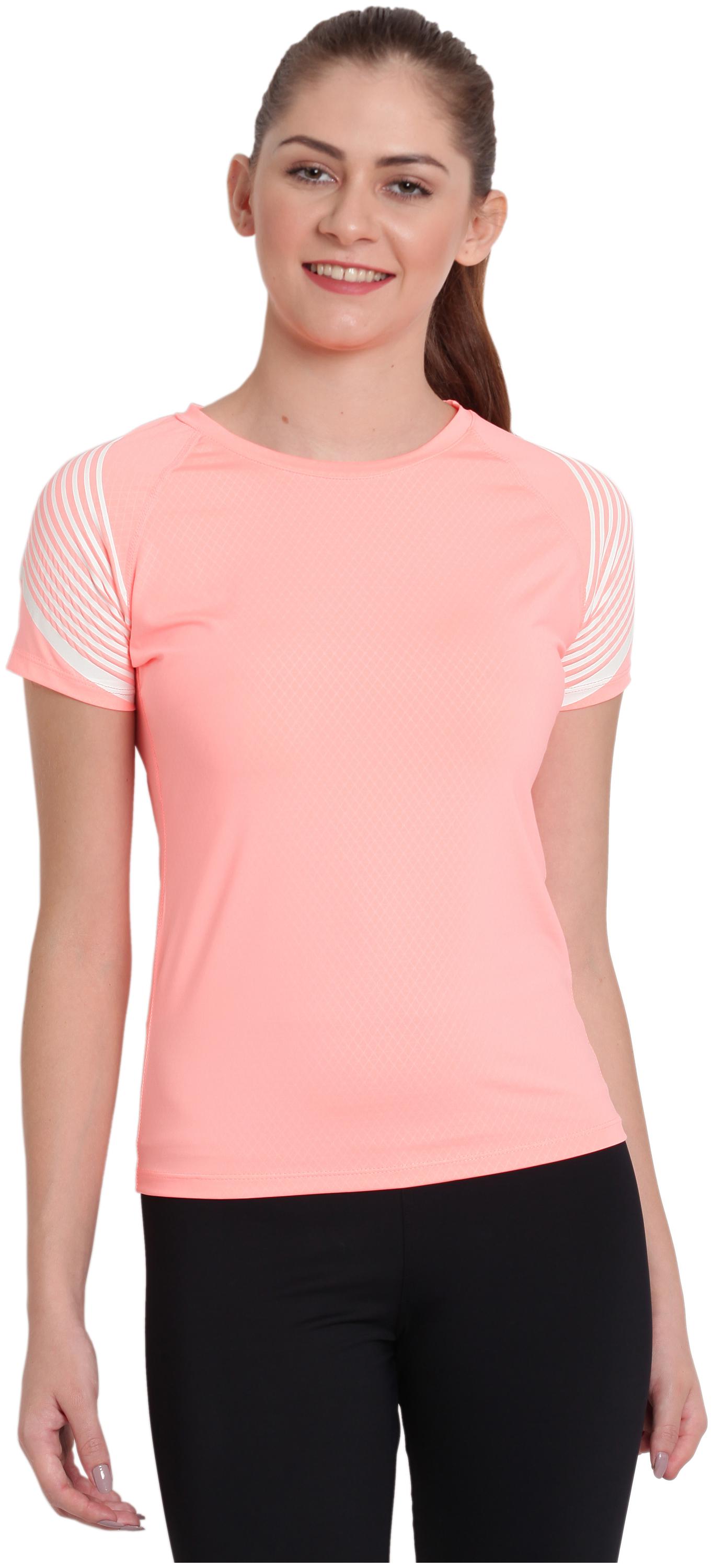 

Viral Girl Women Solid Sports T-Shirt - Orange