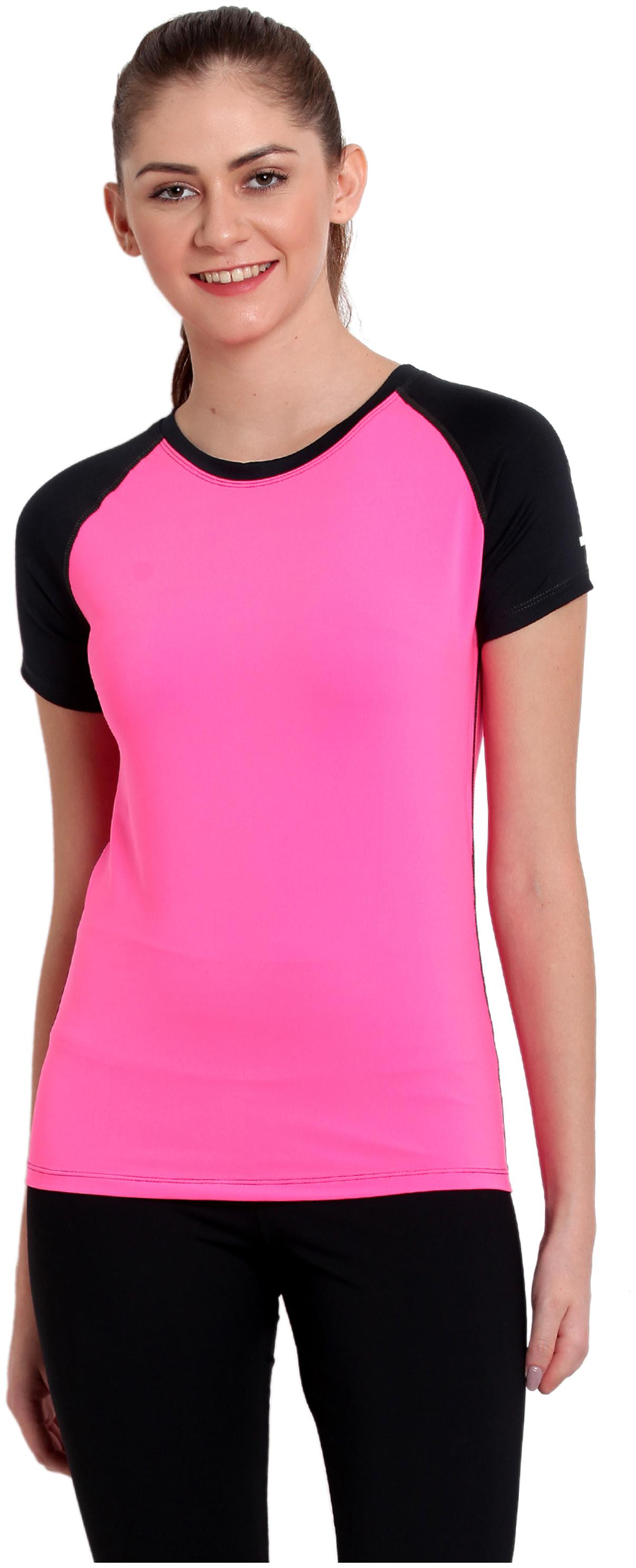 

Viral Girl Women Solid Sports T-Shirt - Pink