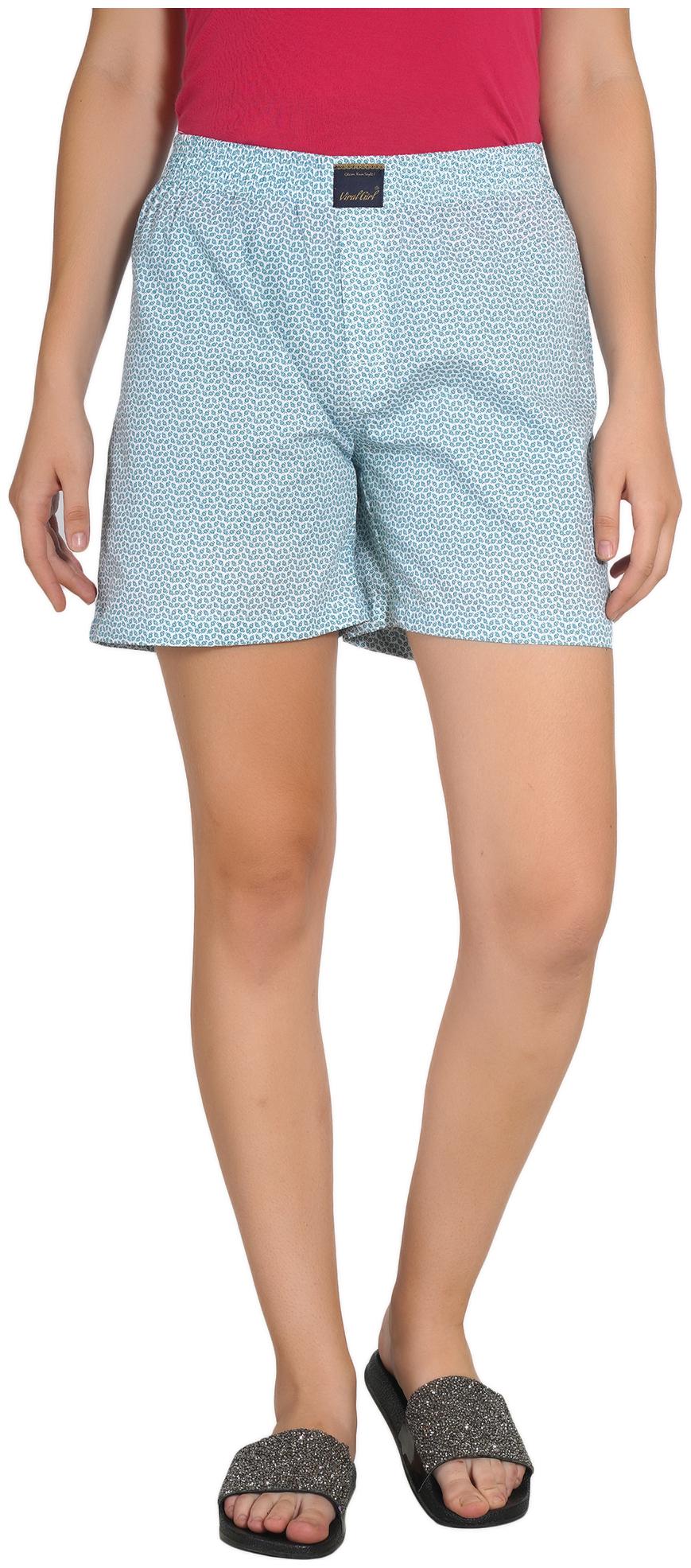 

Viral Girl Women Printed Regular shorts - Blue