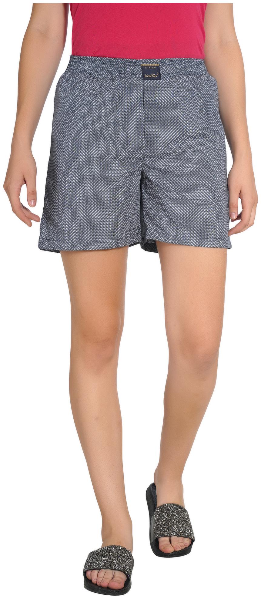 

Viral Girl Women Printed Regular shorts - Grey