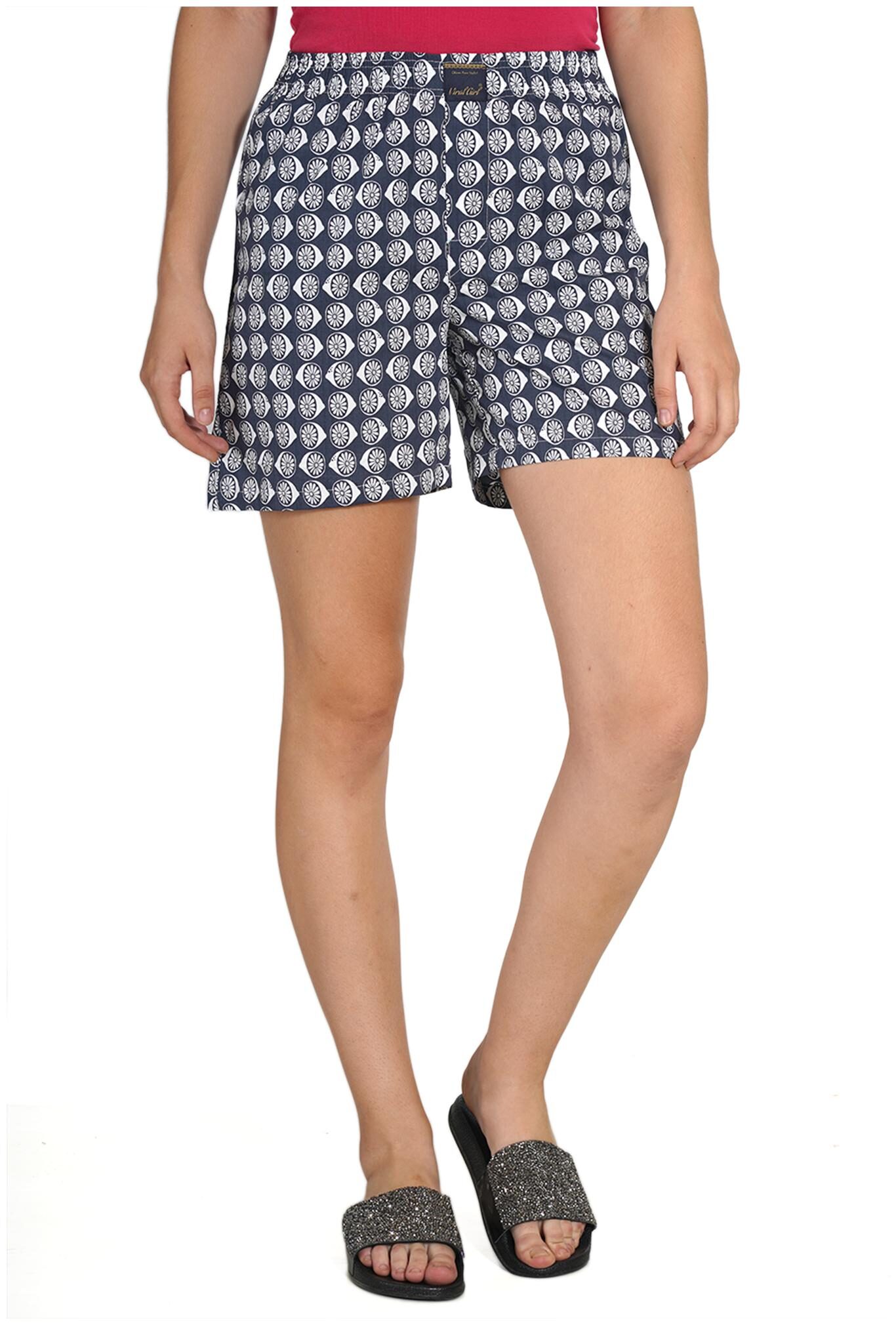 

Viral Girl Women Printed Regular shorts - Grey