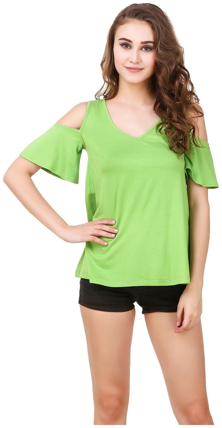 

Texco Women Solid Regular top - Green