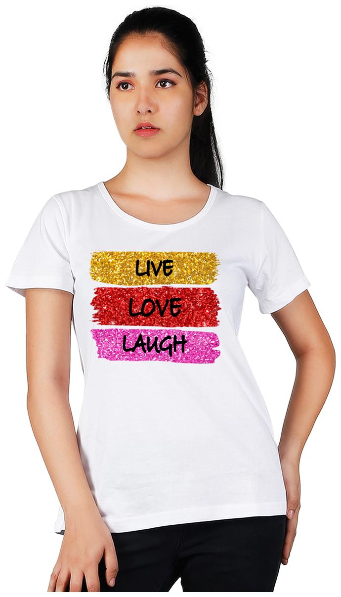 

Vishorge Korea Women White Slim fit Round neck Cotton T shirt