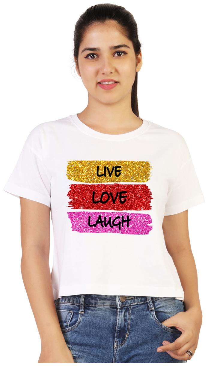 

Vishorge Korea Women White Slim fit Round neck Cotton T shirt