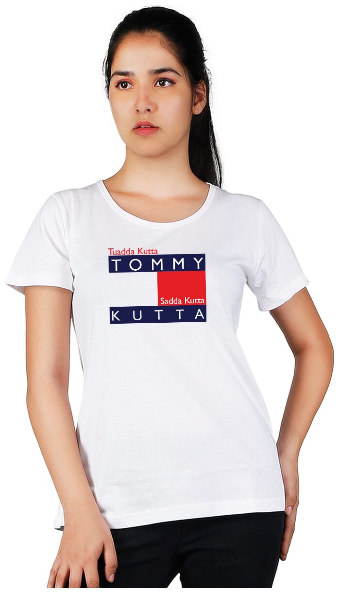 

Vishorge Korea Women White Slim fit Round neck Cotton T shirt
