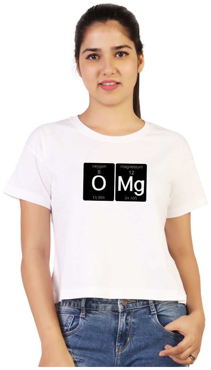 

Vishorge Korea Women White Slim fit Round neck Cotton T shirt