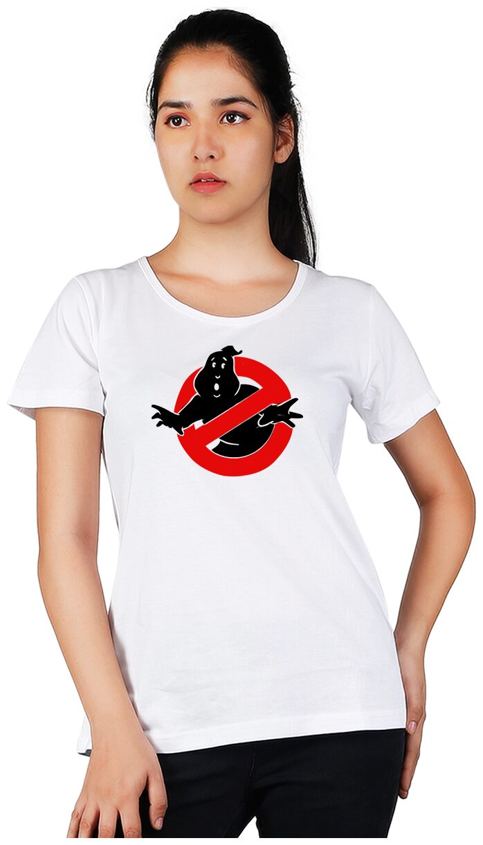 

Vishorge Korea Women White Slim fit Round neck Cotton T shirt